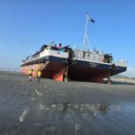 Barge stuck on carters beach