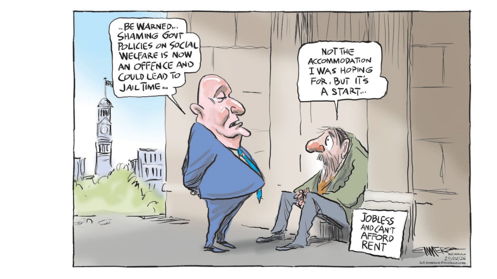 Shaming Govt policies on social welfare is now an offence and could lead to jail - not the accommodation I was looking for