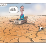 Climate - row boat in a drought