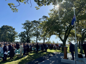 Anzac day crowds in Kirwee